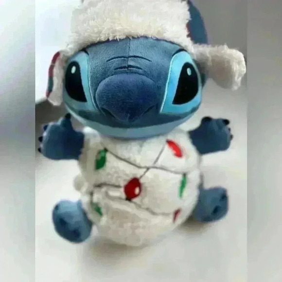 Disney Stitch Stuffed Toy Light Up Christmas Holiday LED 34cm - Picture 2 of 7
